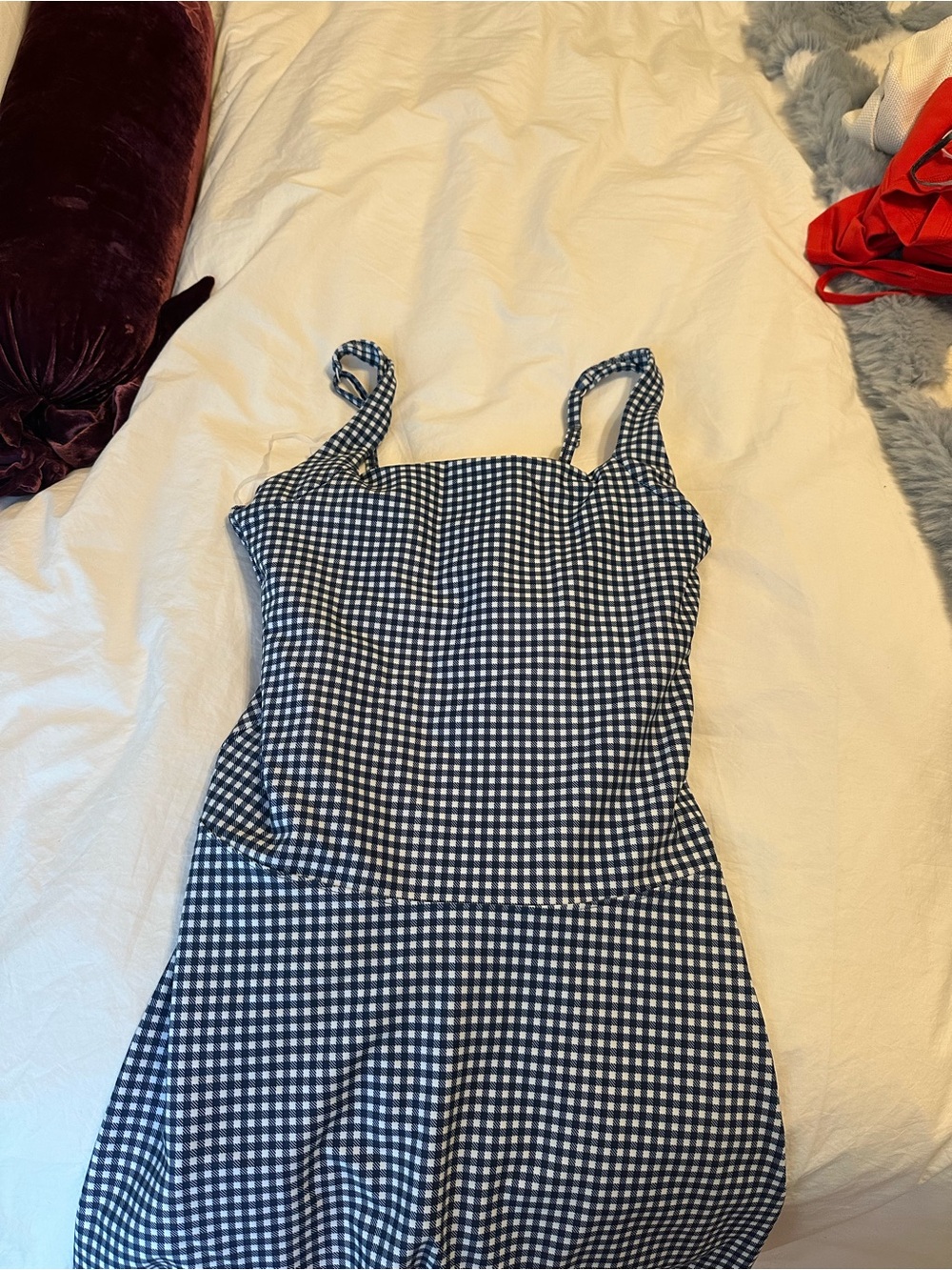 Abercrombie & Fitch Navy and White Gingham exercise dress